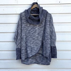 Great cowelneck Calvin Klein cross front sweater